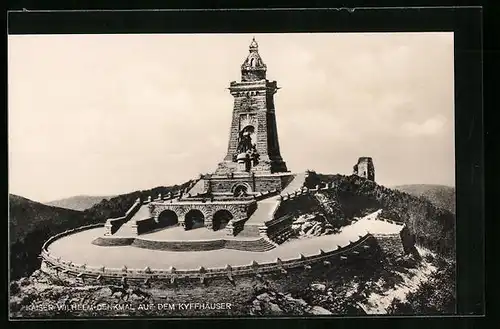 AK Kyffhäuser, Blick auf das Kaiser-Wilhelm-Denkmal