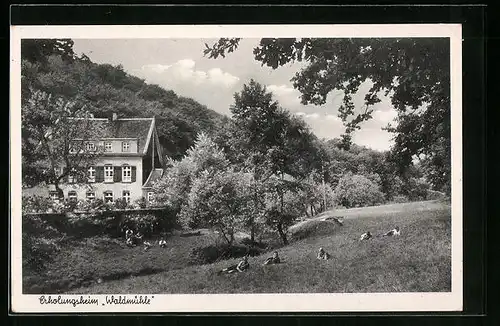 AK Darmstadt-Eberstadt, Gasthaus Waldmühle