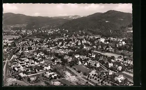 AK Jugenheim a. d. B., Gesamtansicht, Luftbild