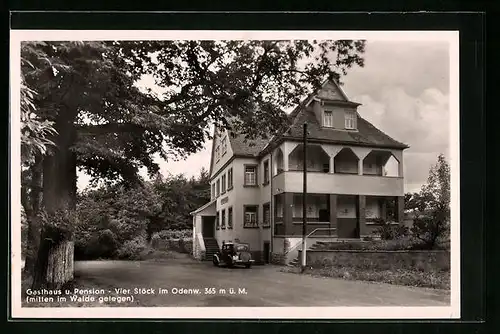 AK Vier Stöck / Odenwald, Gastaus-Pension Zum Burgviertel