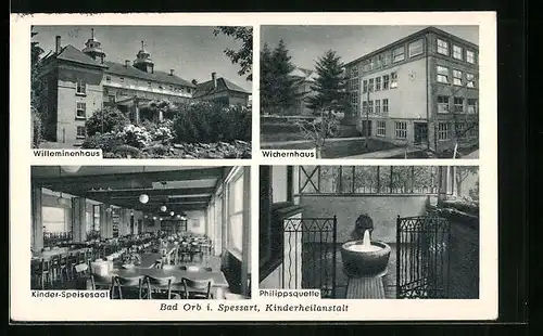 AK Bad Orb / Spessart, Kinderheilanstalt, Willeminenhaus, Wichernhaus