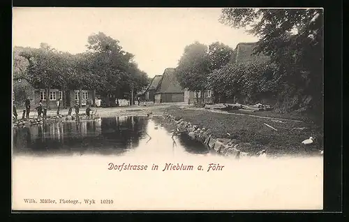 AK Nieblum / Föhr, Dorfstrasse
