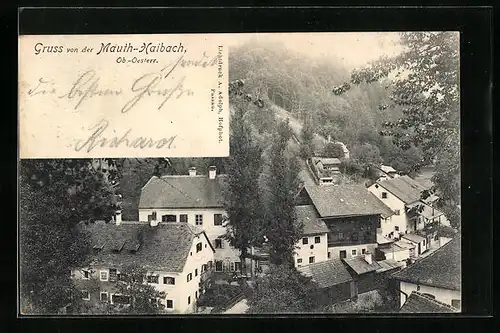 AK Mauth-Haibach, Ortsansicht mit Häuserblick aus der Vogelschau