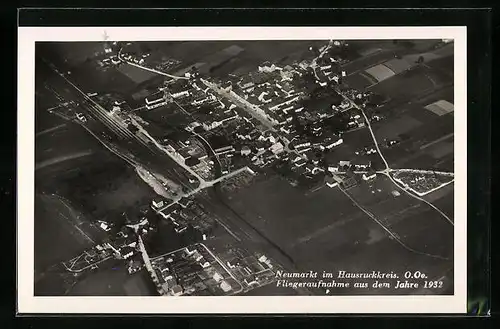 AK Neumarkt im Hausruckkreis, Fliegeraufnahme aus dem Jahr 1932