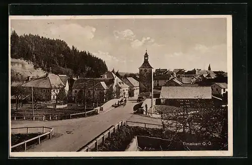 AK Timelkam, Ortsansicht mit Strassenpartie