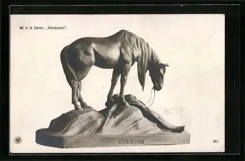 AK Plastik Verlassen von W. v. d. Horst