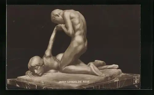 AK Plastik Die Reue von Josef Limburg