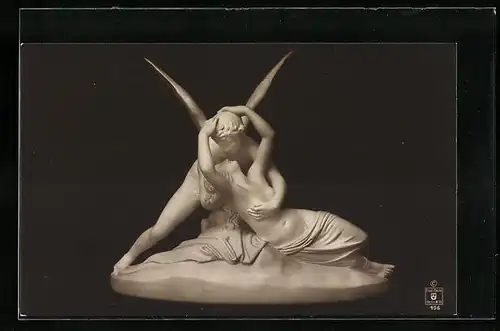 AK Plastik Amor und Psyche