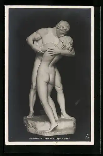 AK Plastik Wiedersehen von Prof. Ferd. Lepcke