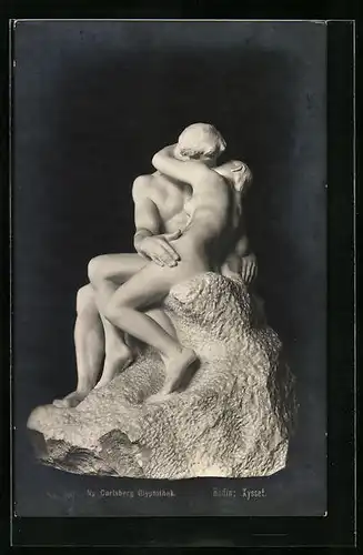 AK Plastik Kysset von Rodin, Ny Carlsberg Glyptothek
