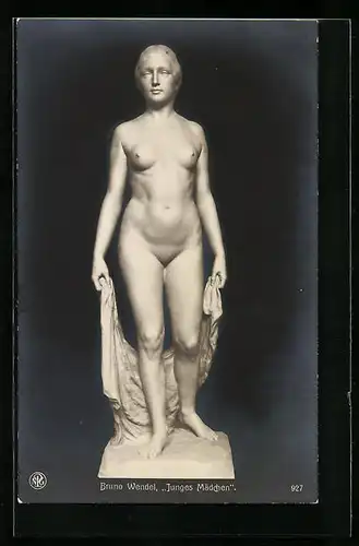 AK Plastik Junges Mädchen von Bruno Wendel