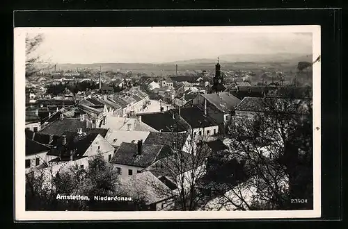 AK Amstetten, Panorama vom Berg gesehen