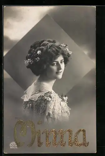 AK Namenstag von Minna