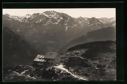 AK Kranabethsattelhütte, mit Wildenkogl