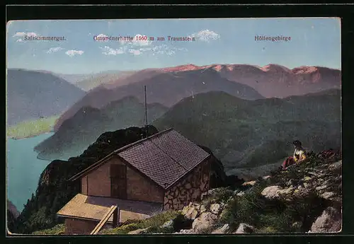 AK Gmundnerhütte, Berghütte mit Traumstein und Höllengebirge