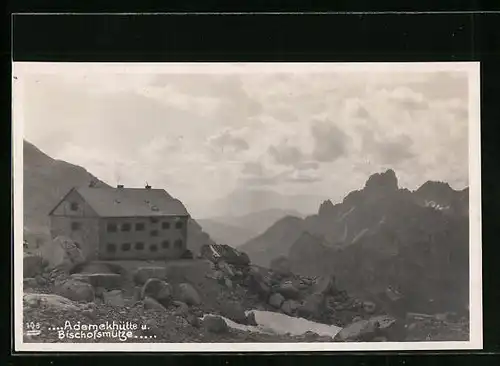 AK Adamekhütte, mit Bischofsmütze