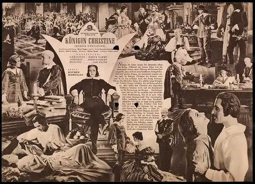 Filmprogramm IFB Nr. 1202, Königin Christine, Greta Garbo, John Gilbert, Regie: Rouben Mamulian