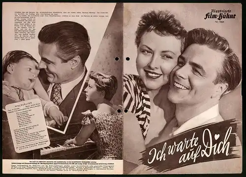 Filmprogramm IFB Nr. 1834, Ich warte auf Dich, Hanna Rucker, Joachim Brennecke, Regie: Volker von Collande