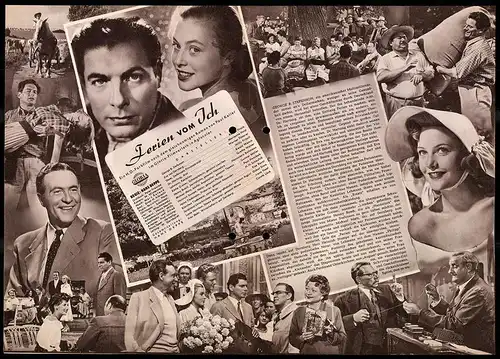 Filmprogramm IFB Nr. 1738, Ferien vom Ich, Rudolf Prack, Marianne Hold, Regie: Hans Deppe