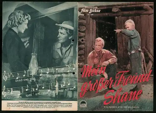 Filmprogramm IFB Nr. 2089, Mein grosser Freund Shane, Alan Ladd, Jean Arthur, Van Heflin, Regie: George Stevens