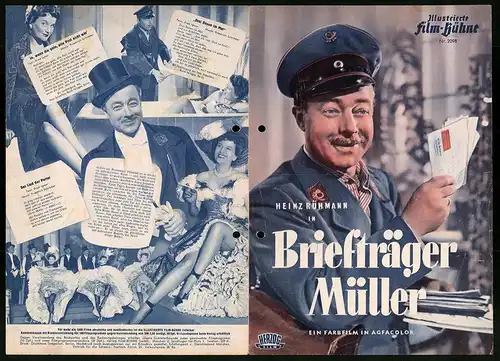 Filmprogramm IFB Nr. 2098, Briefträger Müller, Heinz Rühmann, Heli Finkenzeller, Regie: John Reinhardt