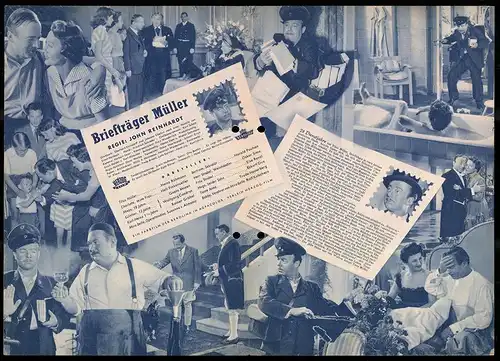 Filmprogramm IFB Nr. 2098, Briefträger Müller, Heinz Rühmann, Heli Finkenzeller, Regie: John Reinhardt