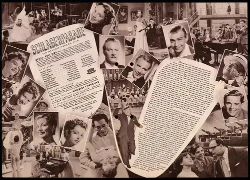 Filmprogramm IFB Nr. 2130, Schlagerparade, Germaine Damar, Walter Giller, Regie: Eric Ode