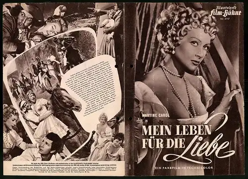 Filmprogramm IFB Nr. 2147, Mein Leben für die Liebe, Martine Carol, Jacques Dacqmine, Regie: Jean Devaivre