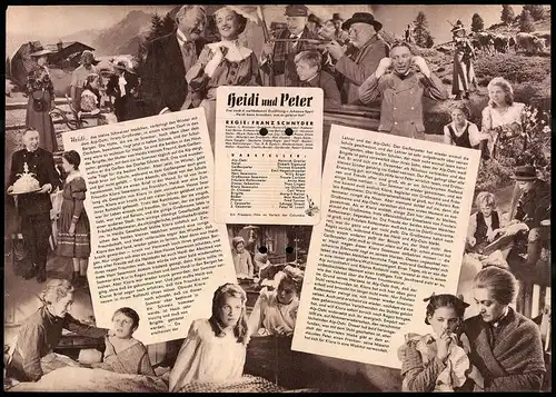 Filmprogramm IFB Nr. 2684, Heidi und Peter, Heinrich Gretler, Elsbeth Sigmund, Regie: Franz Schnyder
