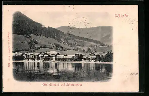 AK Zell am See, Hotel Elisabeth und Schmittenhöhe