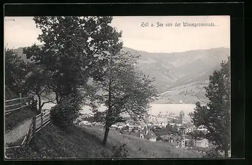 AK Zell am See, Blick von der Wimmpromenade