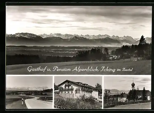 AK Icking, Gasthof und Pension Alpenblick im Isartal