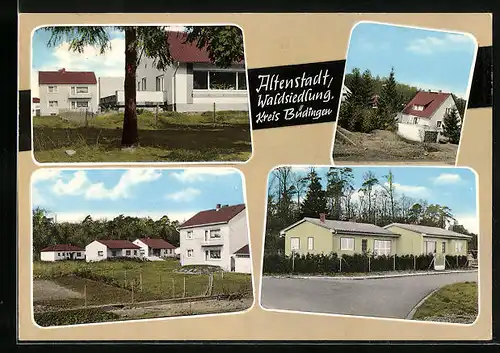 AK Altenstadt /Büdingen, Häuser der Waldsiedlung