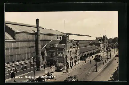 AK Haarlem, Station met Stationsplein