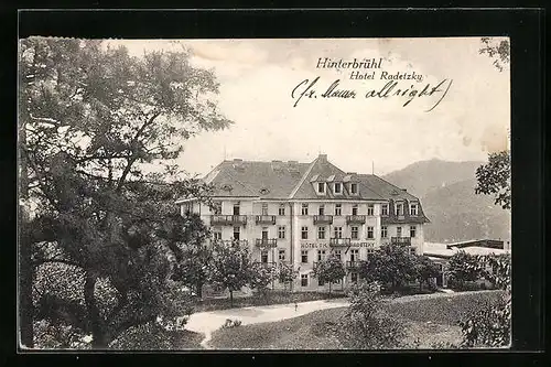 AK Hinterbrühl, Hotel Radetzky