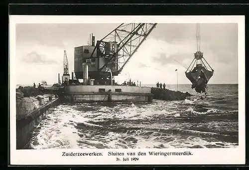 AK Zuiderzeewerken, Sluiten van den Wieringermeerdijk