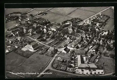 AK Terschelling-Midsland, Panorama in vogelvlucht