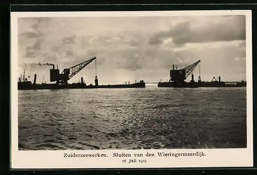 AK Zuiderzeewerken, Sluiten van den Wieringermeerdijk