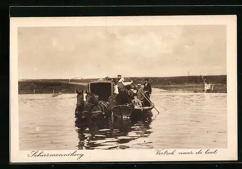 AK Schiermonnikoog, Vetrek naar de boot