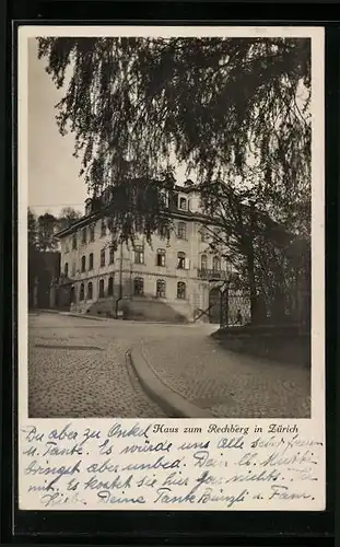 AK Zürich, Ansicht Haus zum Rechberg