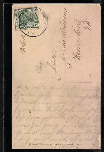 AK Schenefeld, Gasthof zur Friedenseiche, Gartenpartie