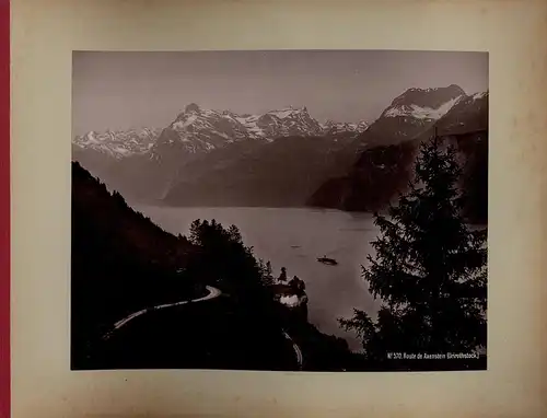 Fotoalbum mit 114 Fotografien, Ansicht Interlaken, Grosses Reisealbum 1887-1897 illustriert eine Europa-Reise