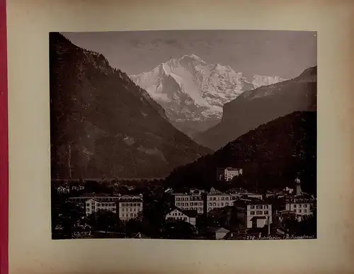 Fotoalbum mit 114 Fotografien, Ansicht Interlaken, Grosses Reisealbum 1887-1897 illustriert eine Europa-Reise