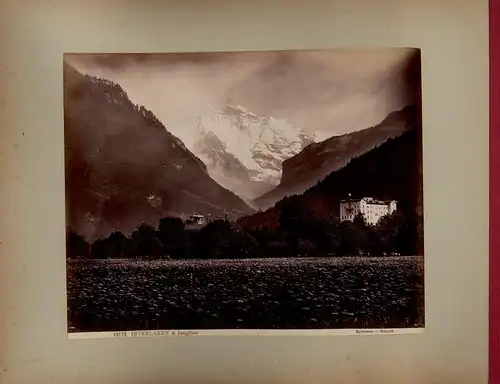 Fotoalbum mit 114 Fotografien, Ansicht Interlaken, Grosses Reisealbum 1887-1897 illustriert eine Europa-Reise