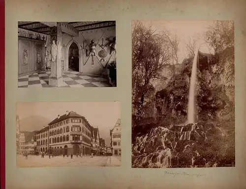 Fotoalbum mit 114 Fotografien, Ansicht Interlaken, Grosses Reisealbum 1887-1897 illustriert eine Europa-Reise