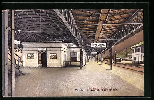 AK Selztal, Bahnhof mit Bahnsteigen
