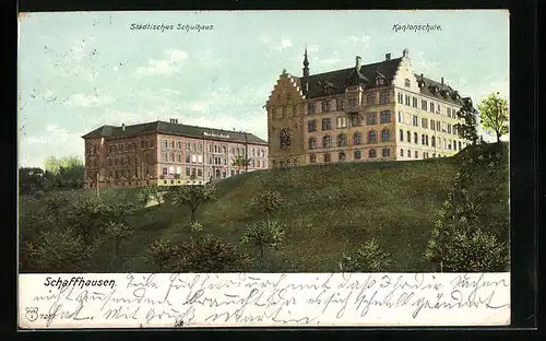 AK Schaffhausen, Städtisches Schulhaus und Kantonschule