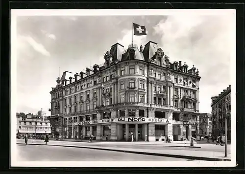 AK Zürich, Bahnhofsplatz Restaurant Du Nord