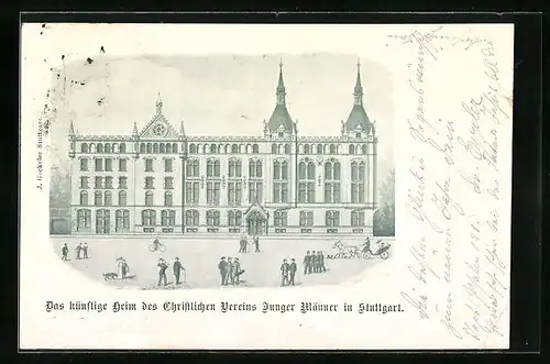 AK Stuttgart, CVJM - Das künftige Heim des Christlichen Vereins Junger Männer