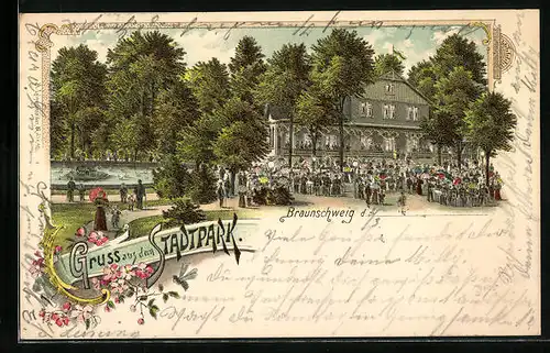 Lithographie Braunschweig, Restaurant im Stadtpark
